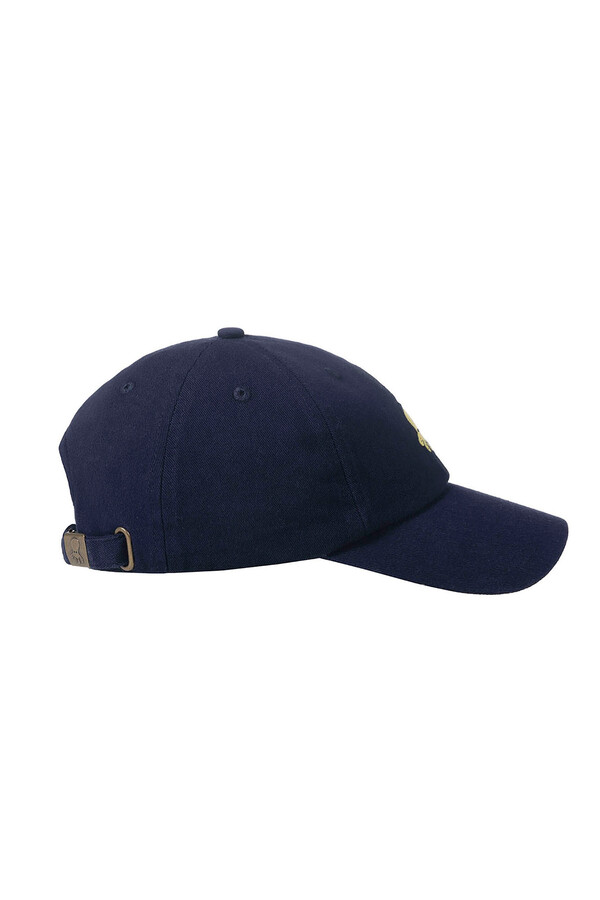 Cortefiel Basic logo washed cap Blue