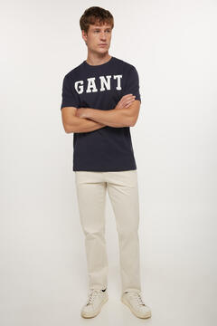Cortefiel GANT Graphic T-Shirt Blue