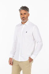 Cortefiel New basic logo shirt White