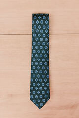OOTO Patterned tie Dark green