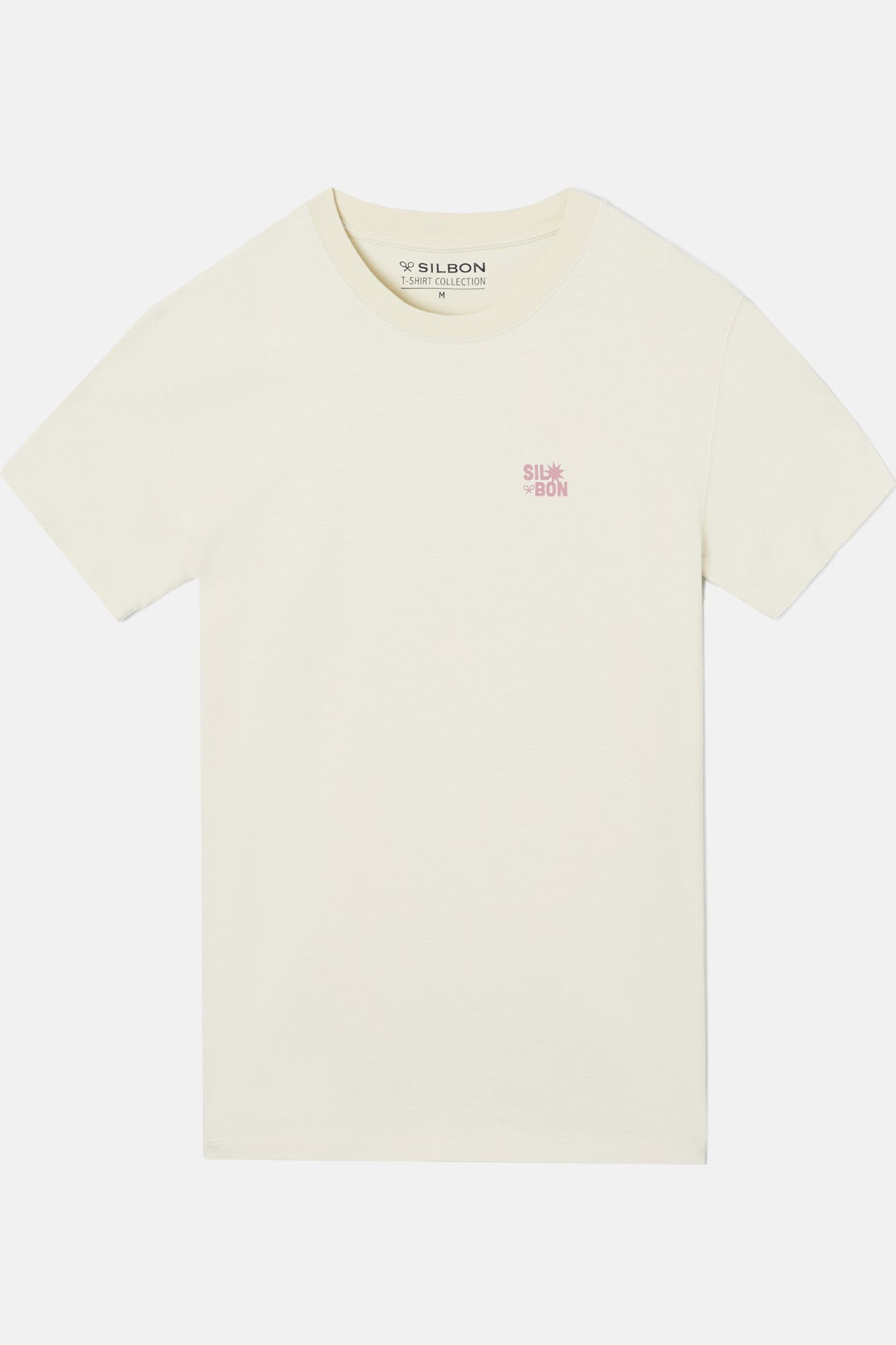 Silbon Camiseta special fit enjoy your life Beige