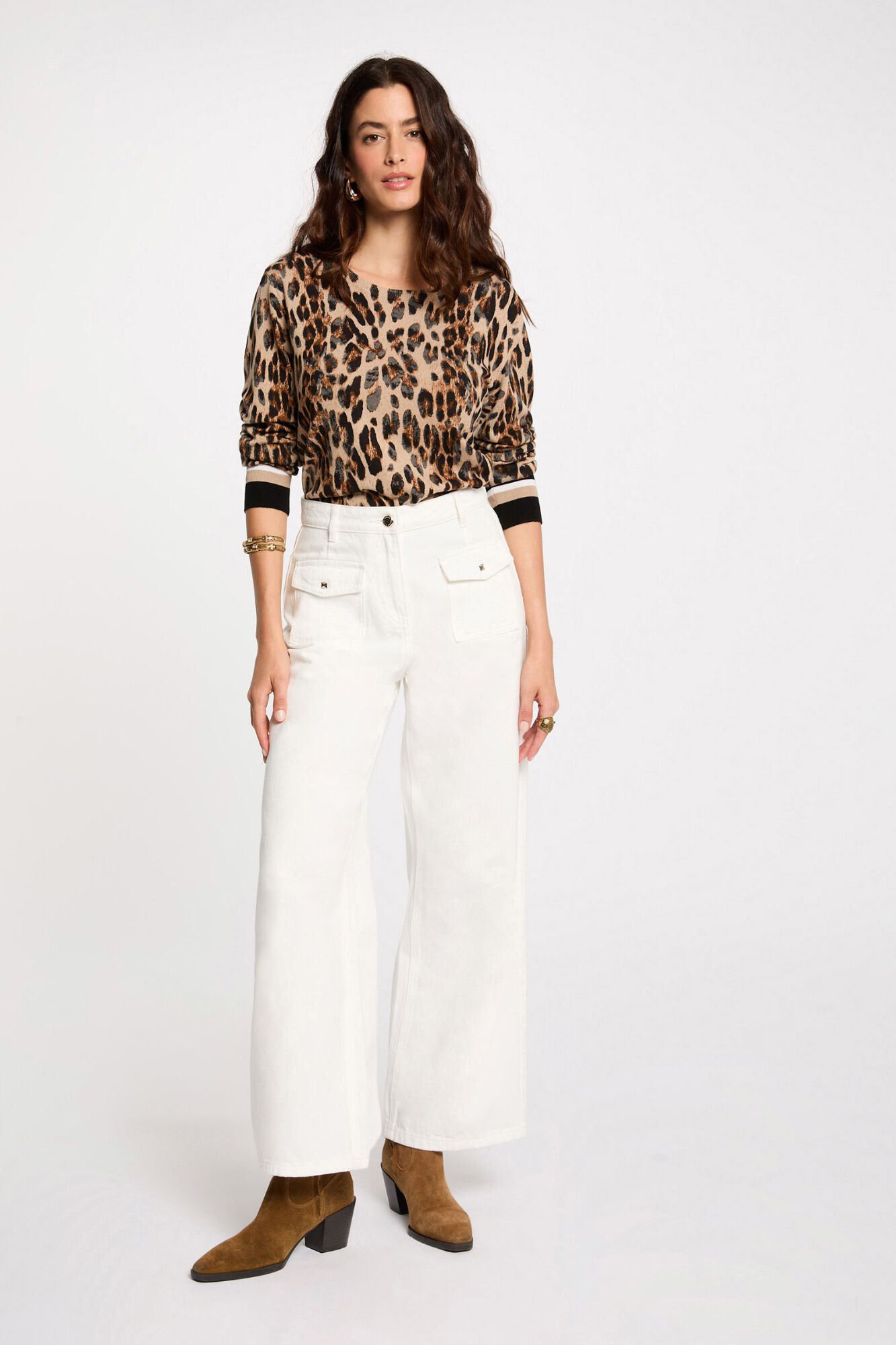 Morgan Camisola estampado leopardo