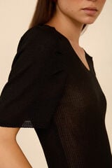 Meisie Camisola de manga curta Preto