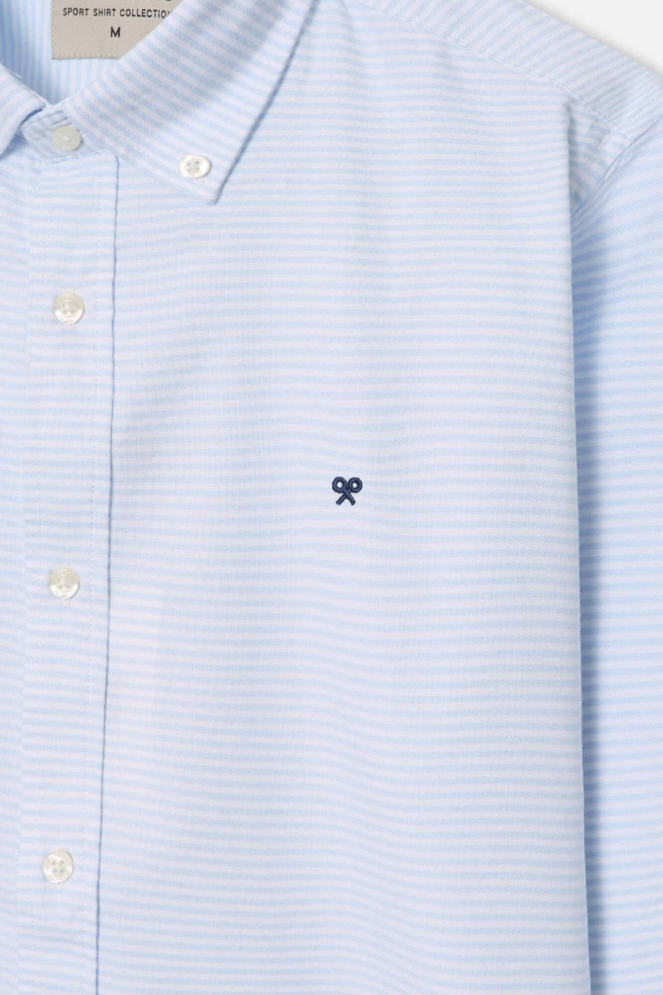 Silbon Camisa sport oxford raya horizontal Azul