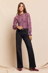 Slowlove Jeans abertura bajo Gris oscuro