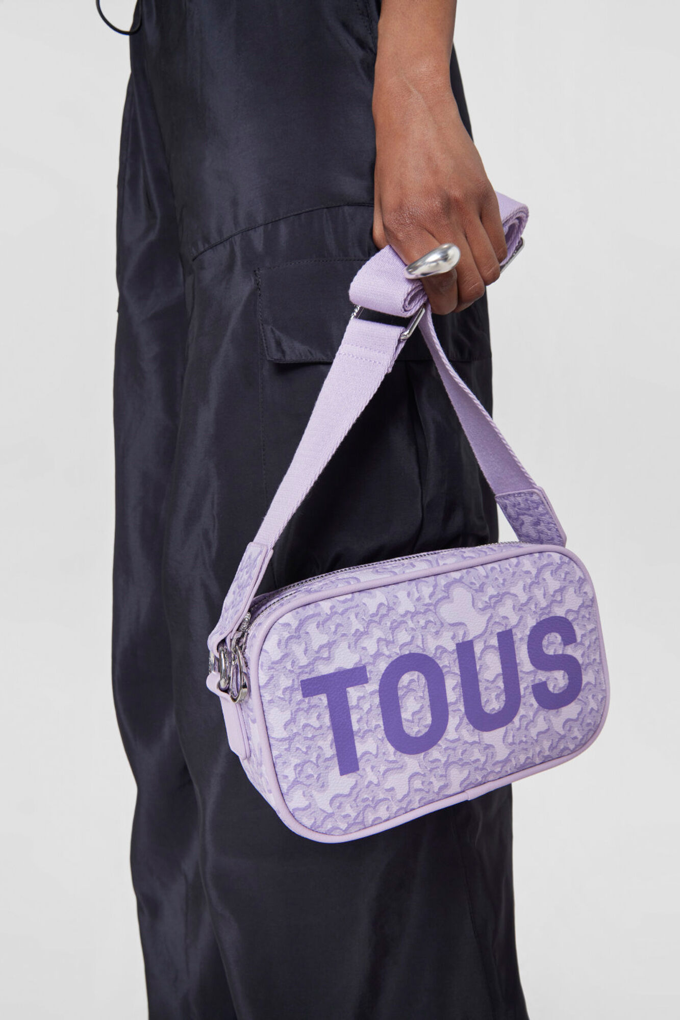 Tous Mauve Kaos Mini Evolution crossbody reporter bag Lilac