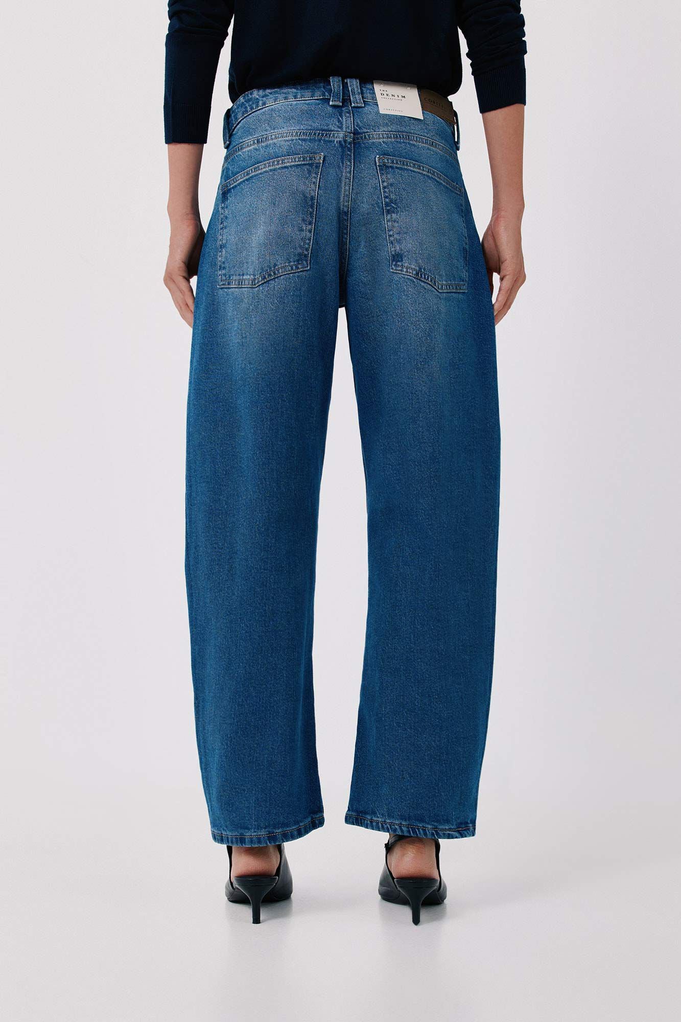 Cortefiel Jeans Barrel Azul
