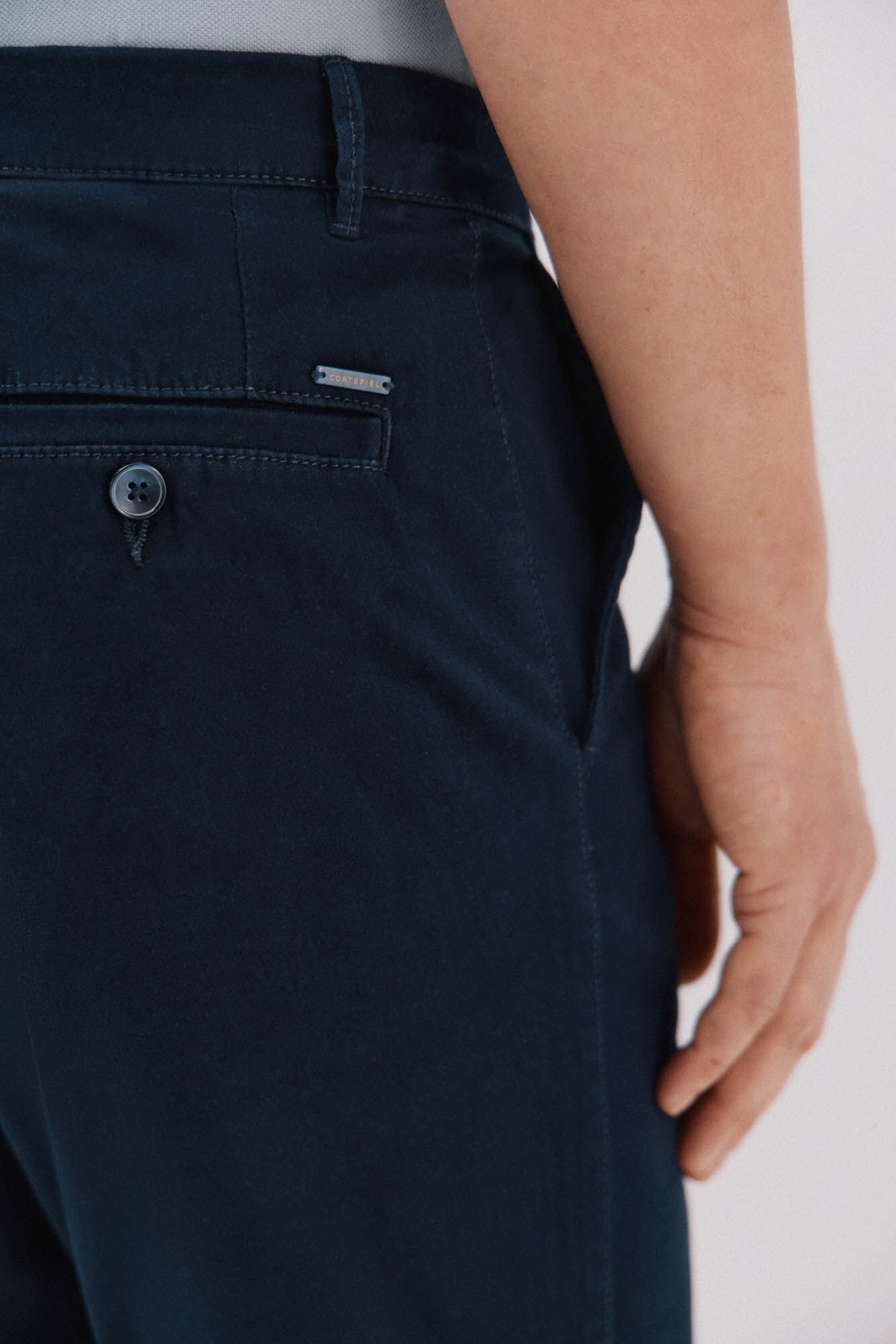 Cortefiel Regular fit chinos Navy