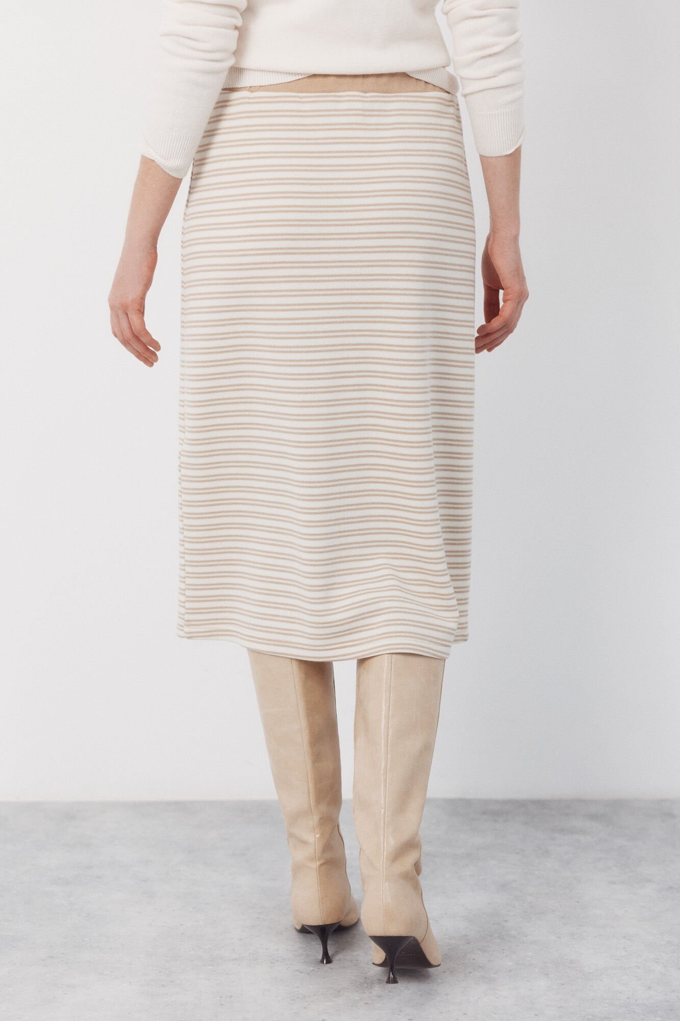 Cortefiel Jersey-knit -up buttons Printed white