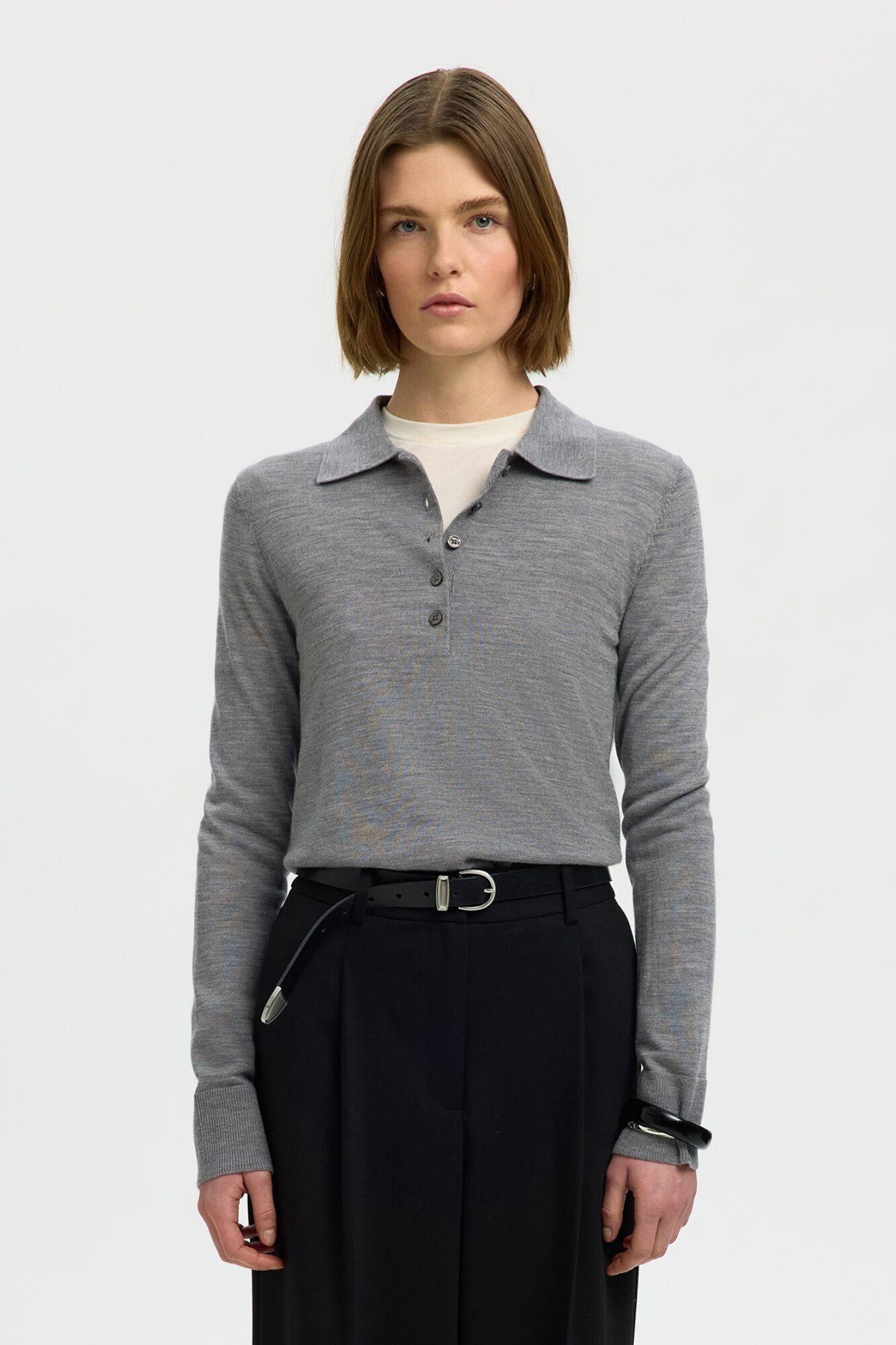 Selected Polo 100% l&atilde; merino