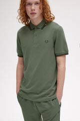 Fred Perry Camisa p&oacute;lo b&aacute;sica de manga curta Fred Perry Verde