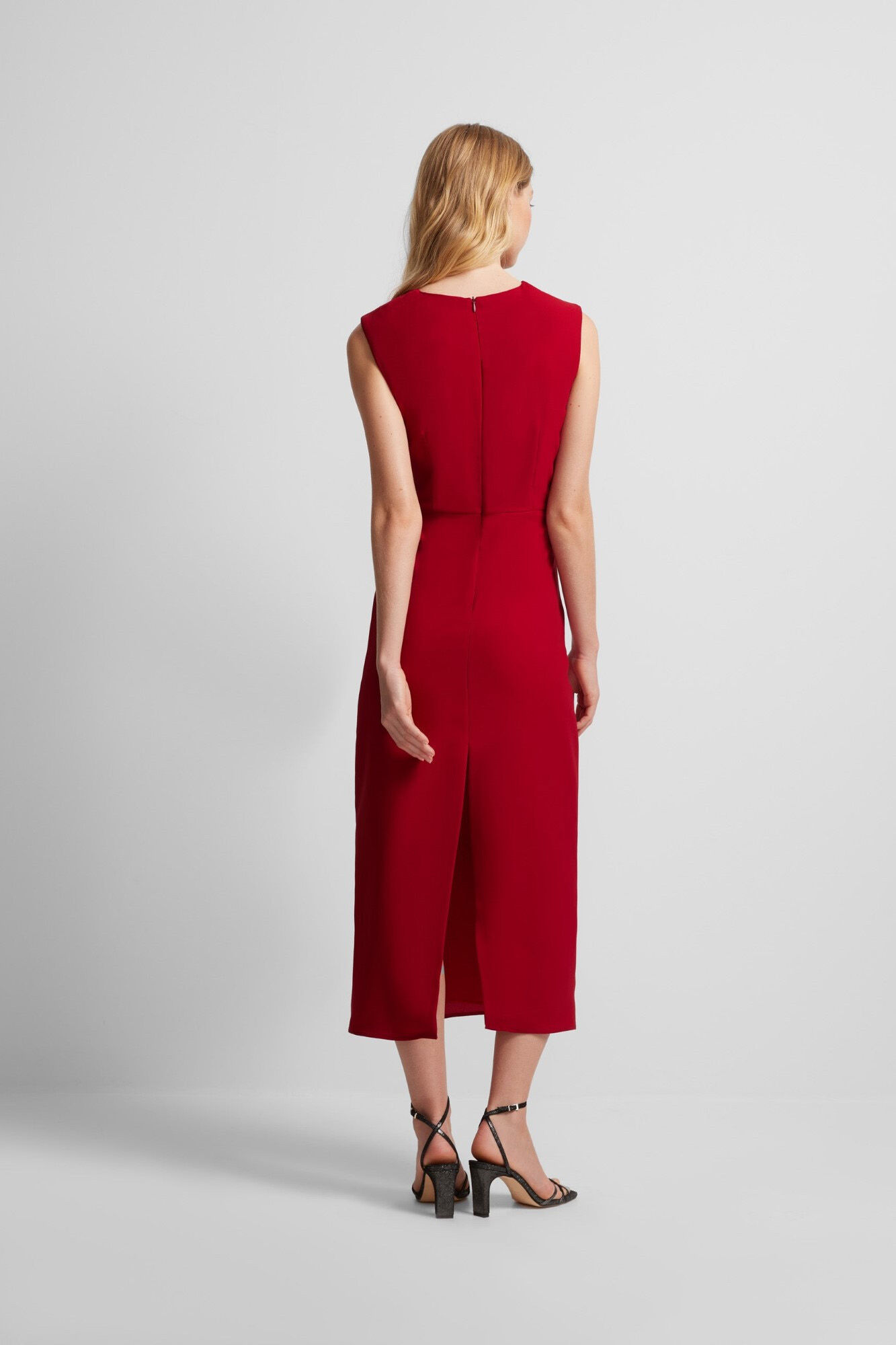 Silbon Vestido nudo Granate