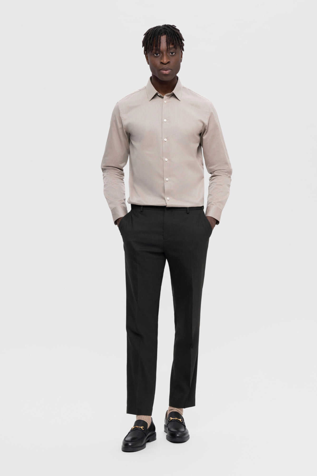 Selected Cal&ccedil;a de terno slim fit