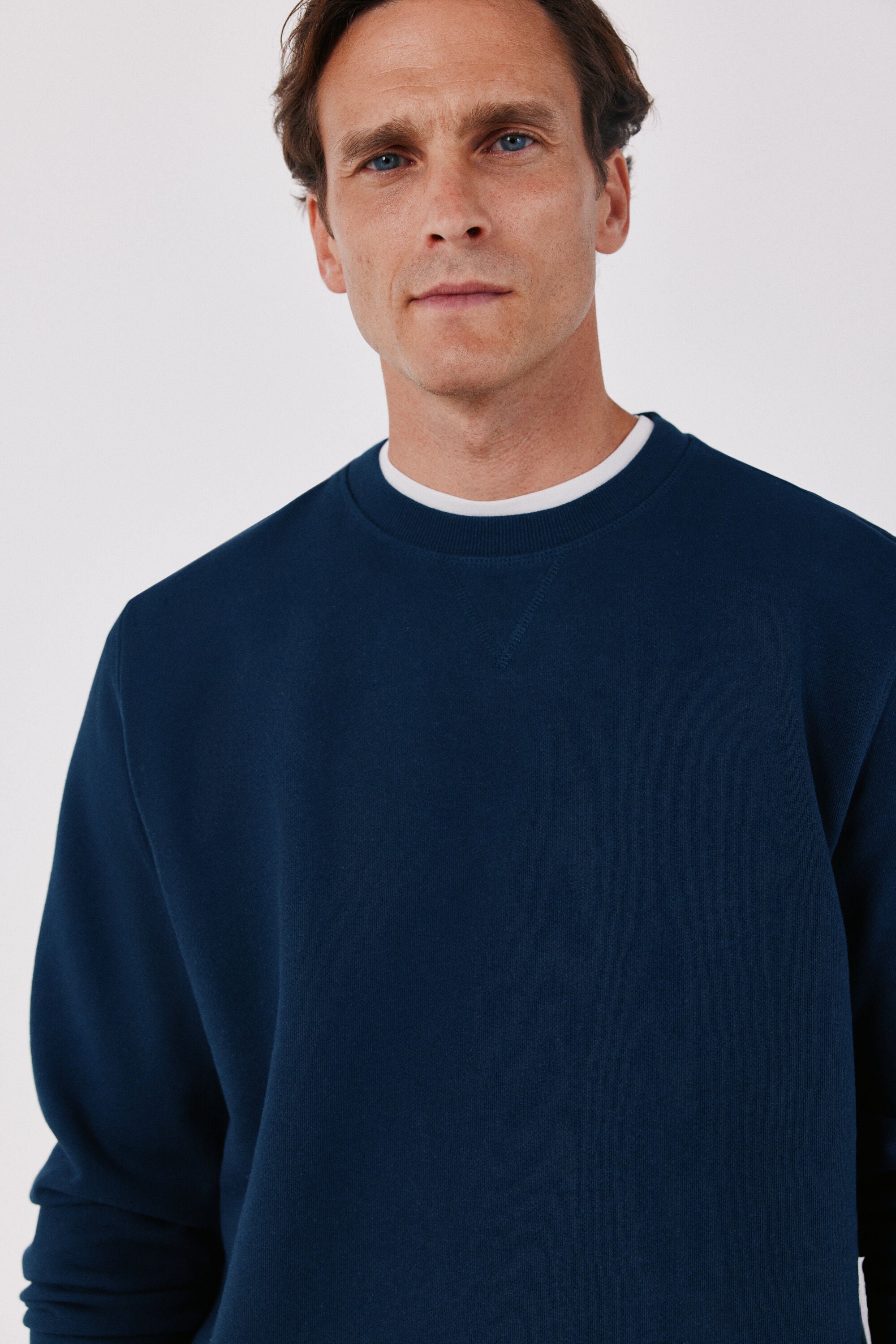 Cortefiel Crew neck sweatshirt Navy