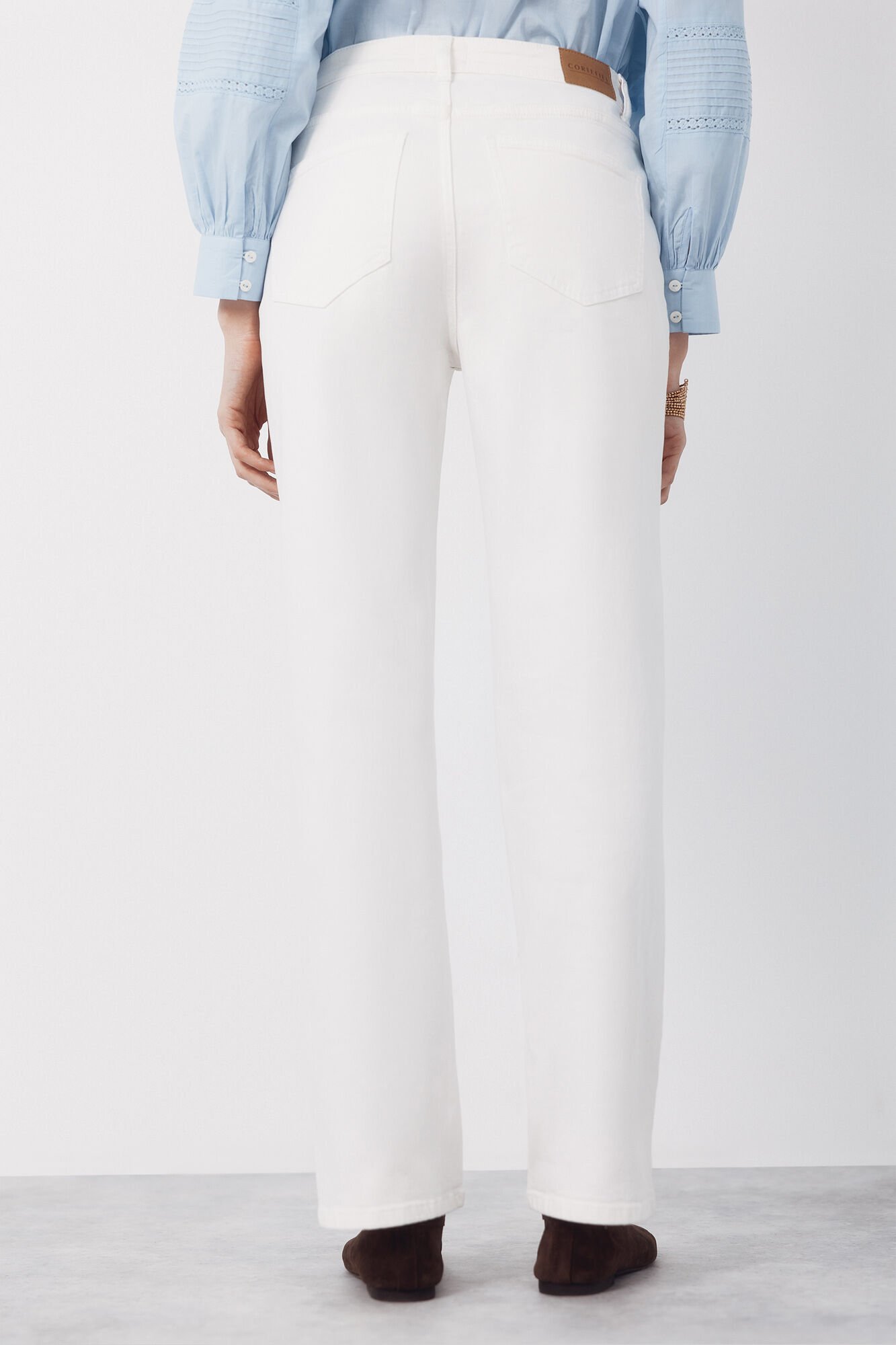 Cortefiel Jeans Rectos White