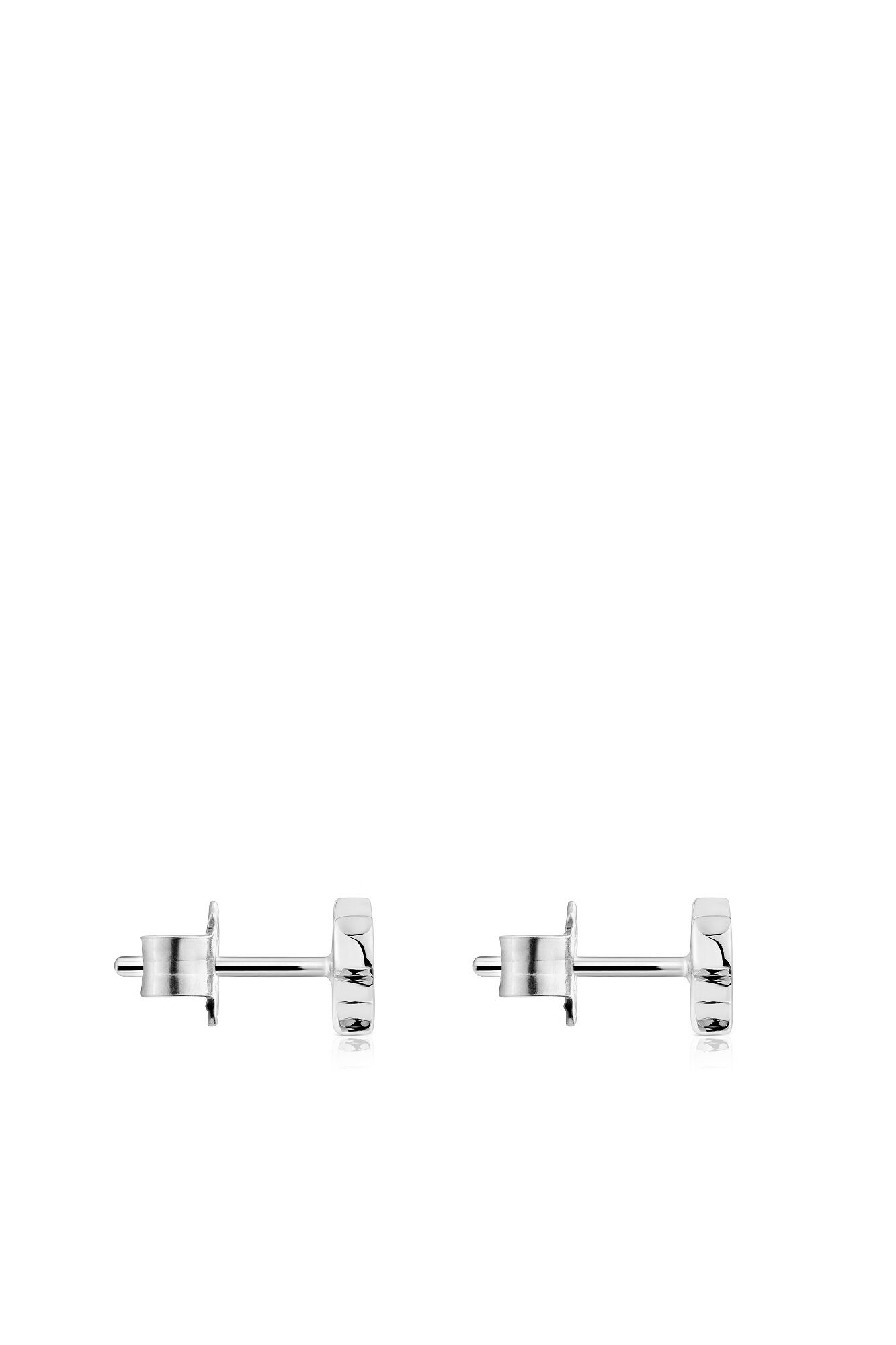 Tous Silver bear earrings 6 mm Grey