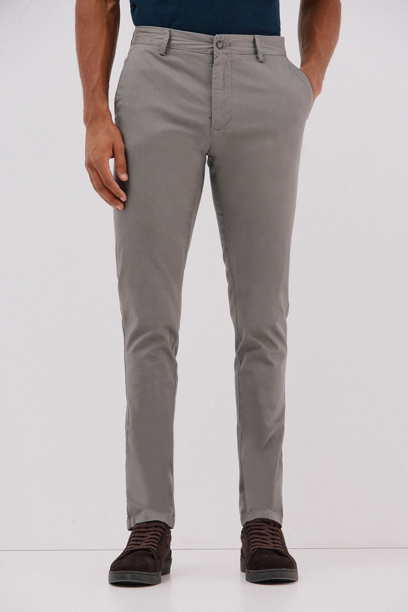 Cortefiel Slim-fit print chinos pants