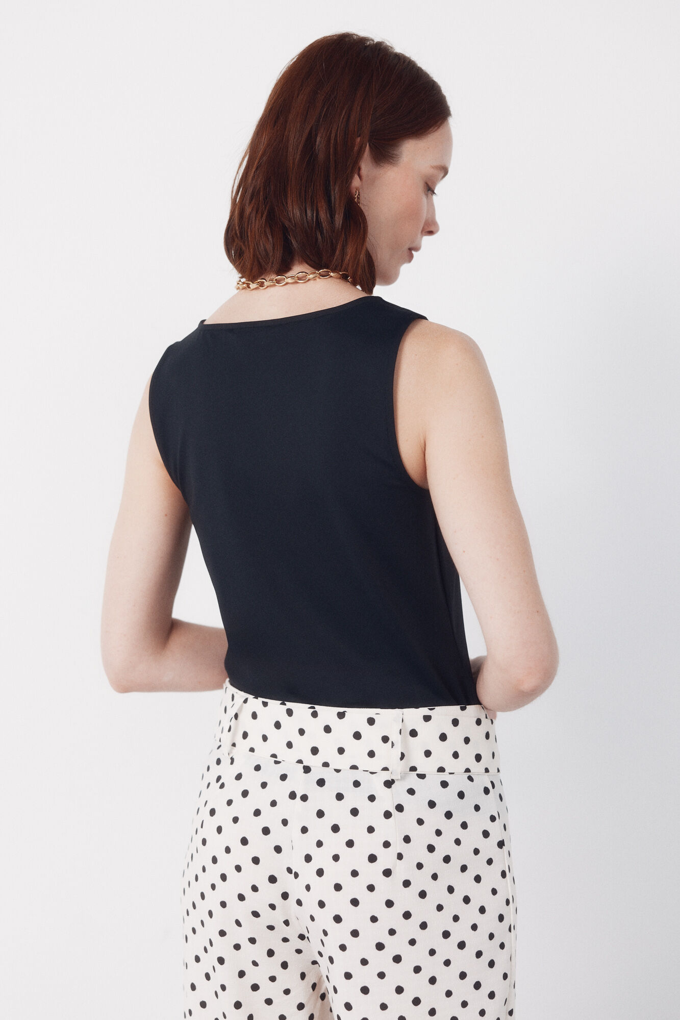 Cortefiel Top b&aacute;sico tirantes Negro