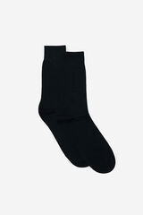 Cortefiel Plain dress socks Black