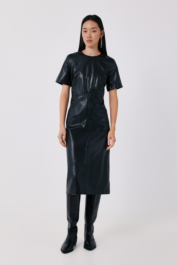 Faux leather dress | Women's dresses