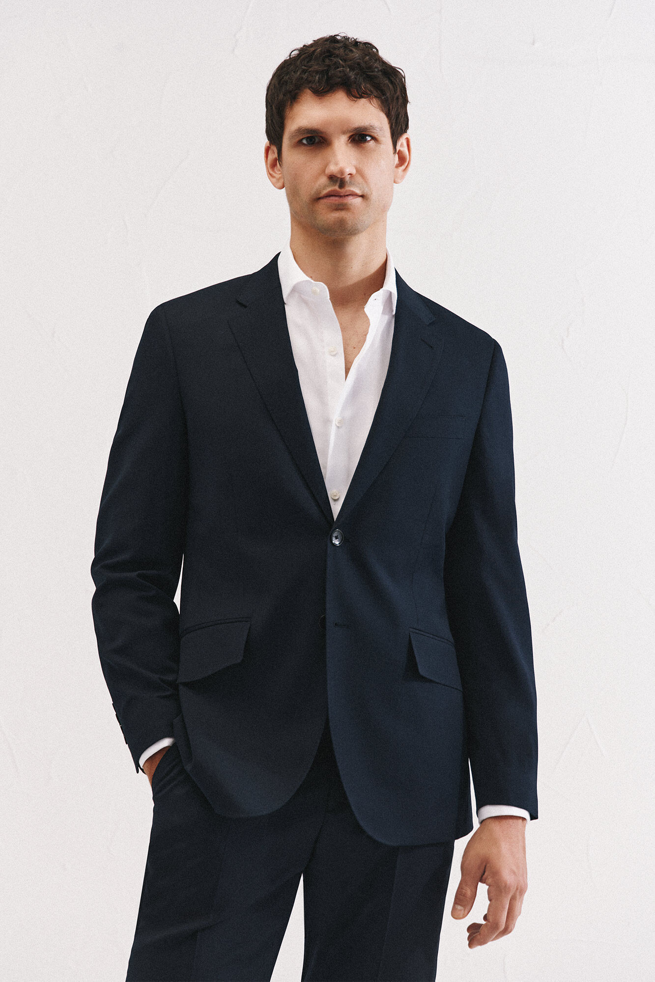 Cortefiel Blazer azul-marinho slim fit Azul
