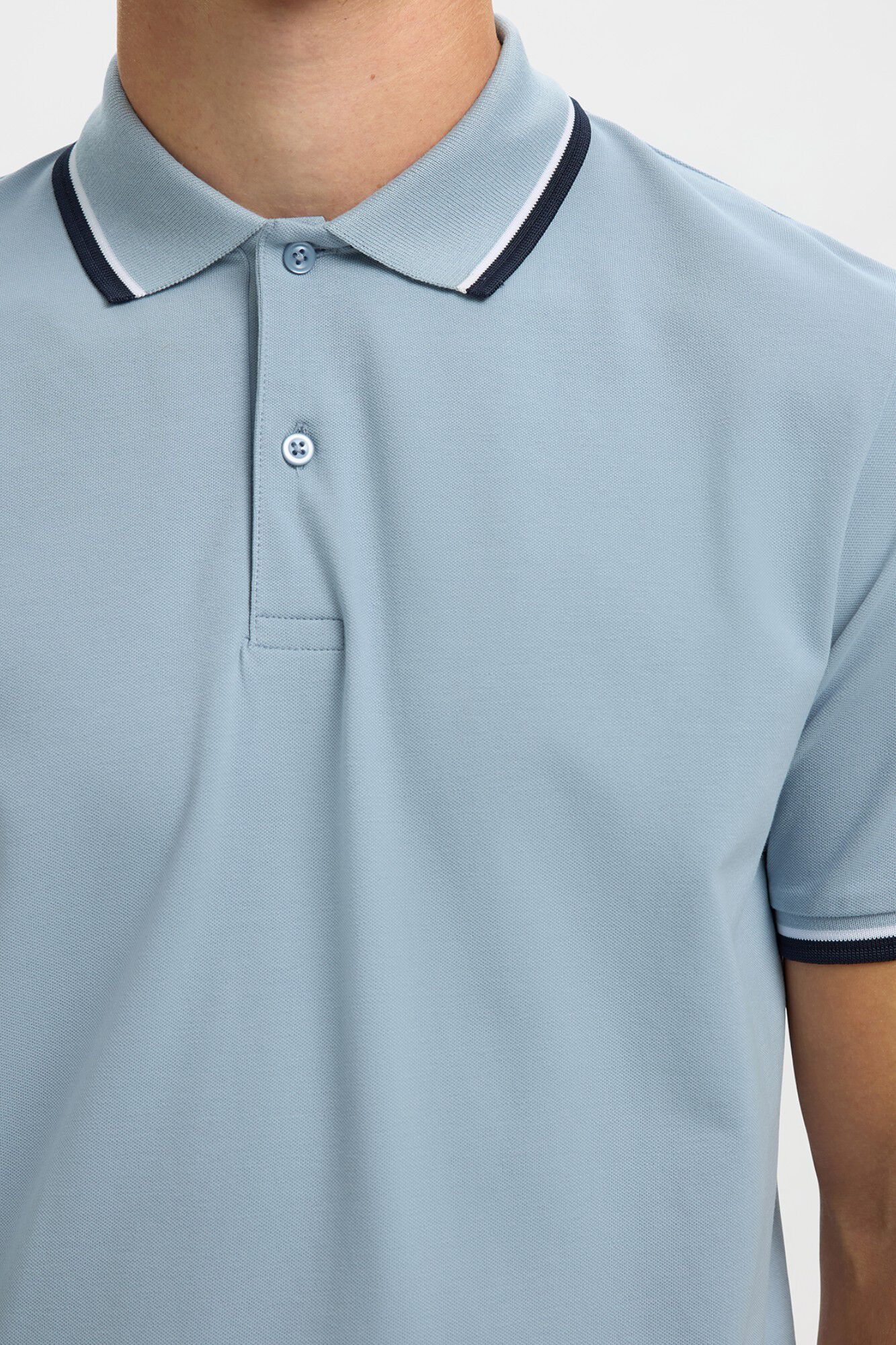 Selected Polo manga corta piqu&eacute;