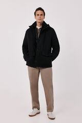 Cortefiel Jacket with lining Dark brown