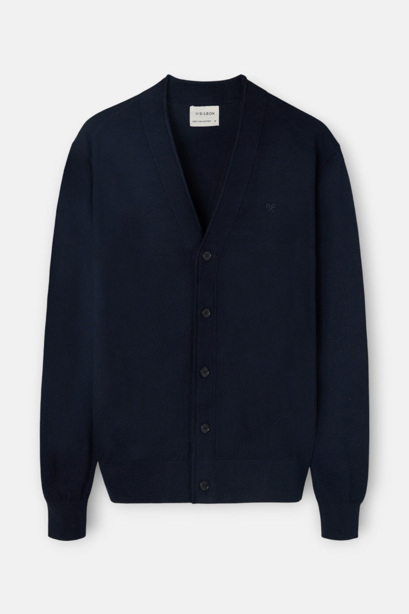 Silbon Casaco de malha cl&aacute;ssico Azul