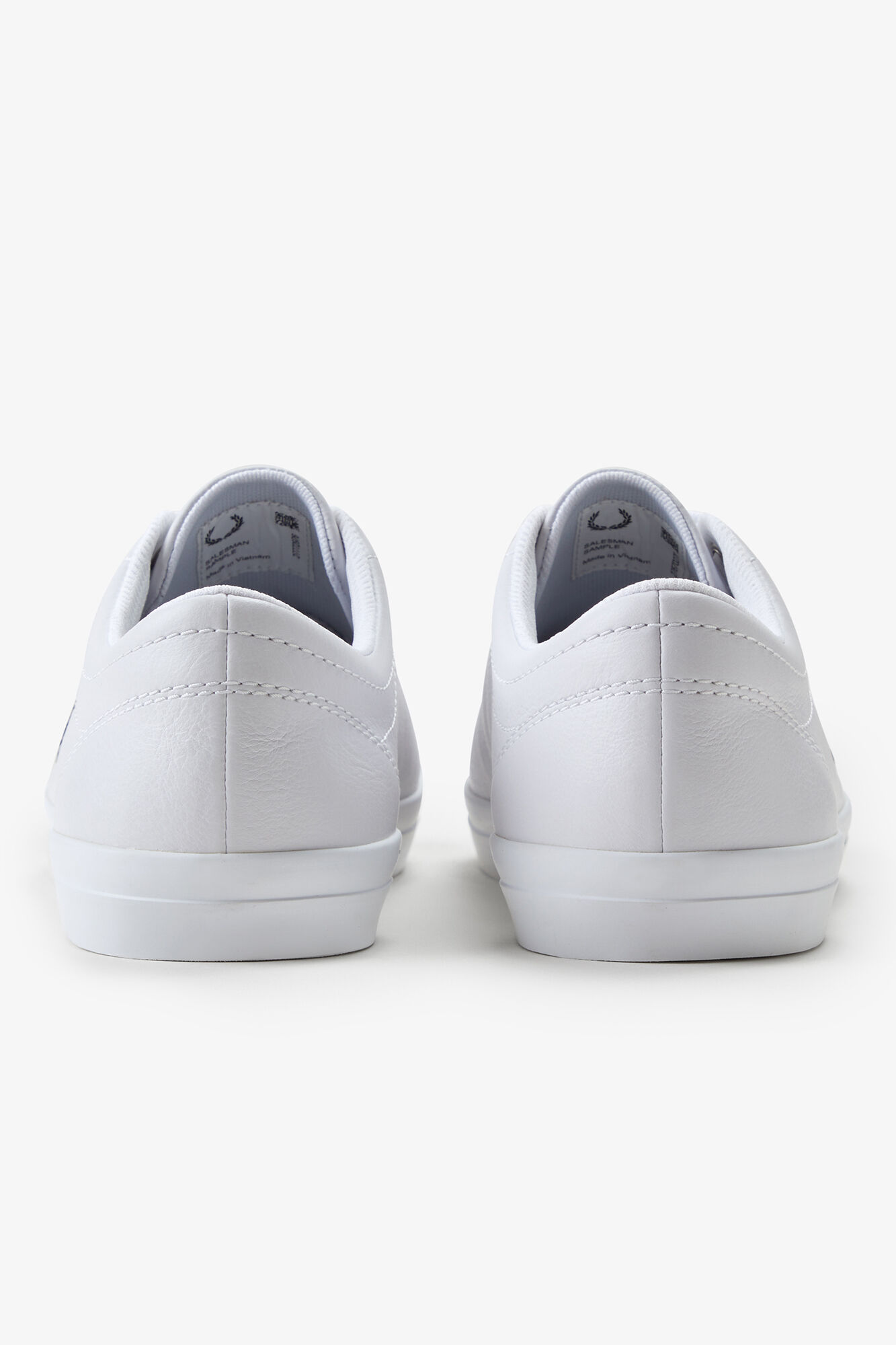 Fred Perry Baseline leather trainer White