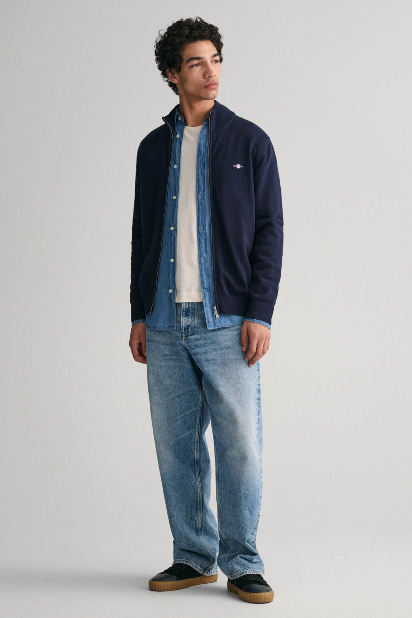 Gant Cardig&atilde; vers&aacute;til Azul