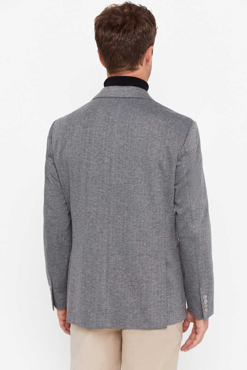 Cortefiel Jersey knit blazer Grey