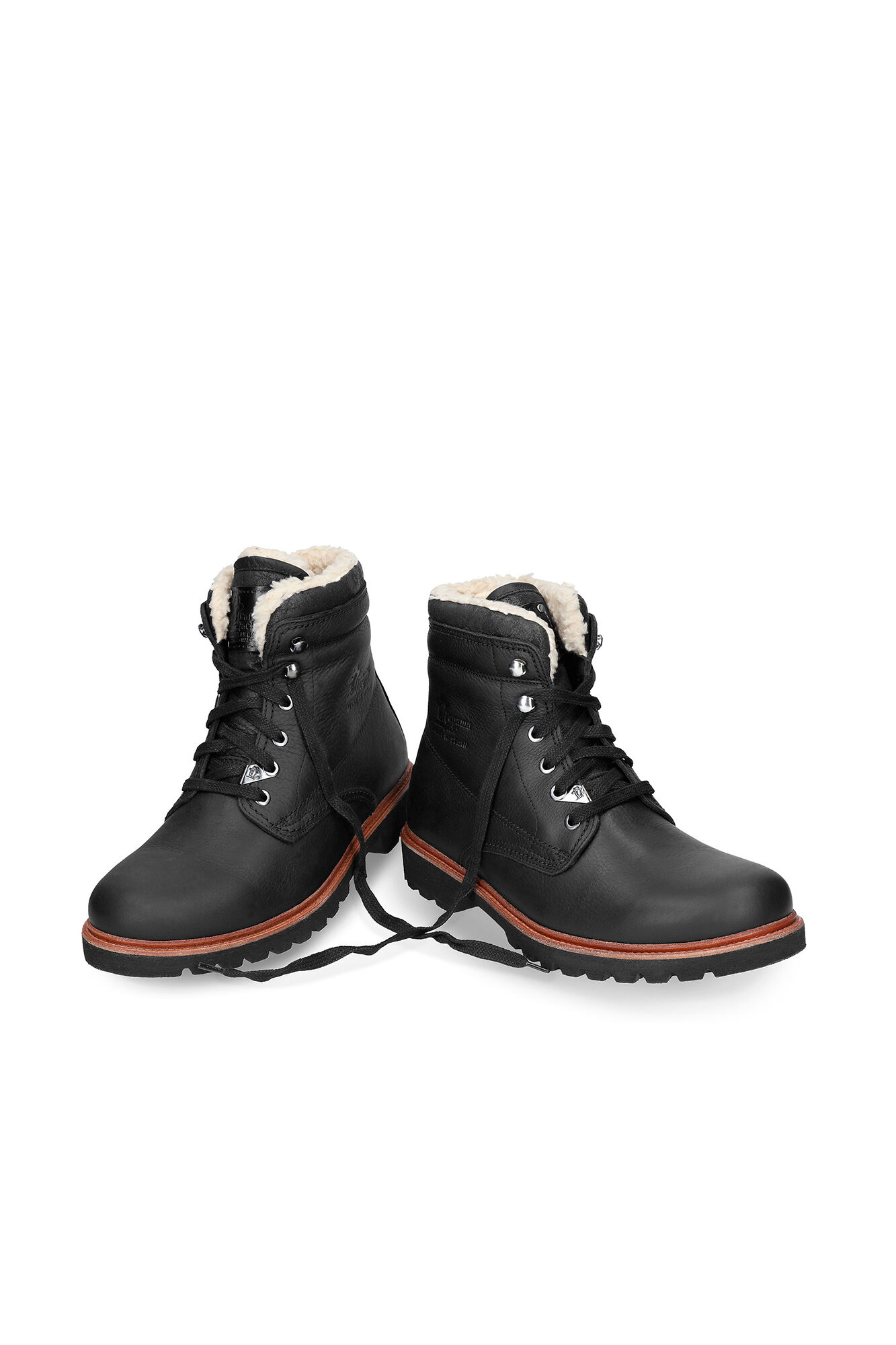 Panama Jack Bota de homem em pele napa Preto