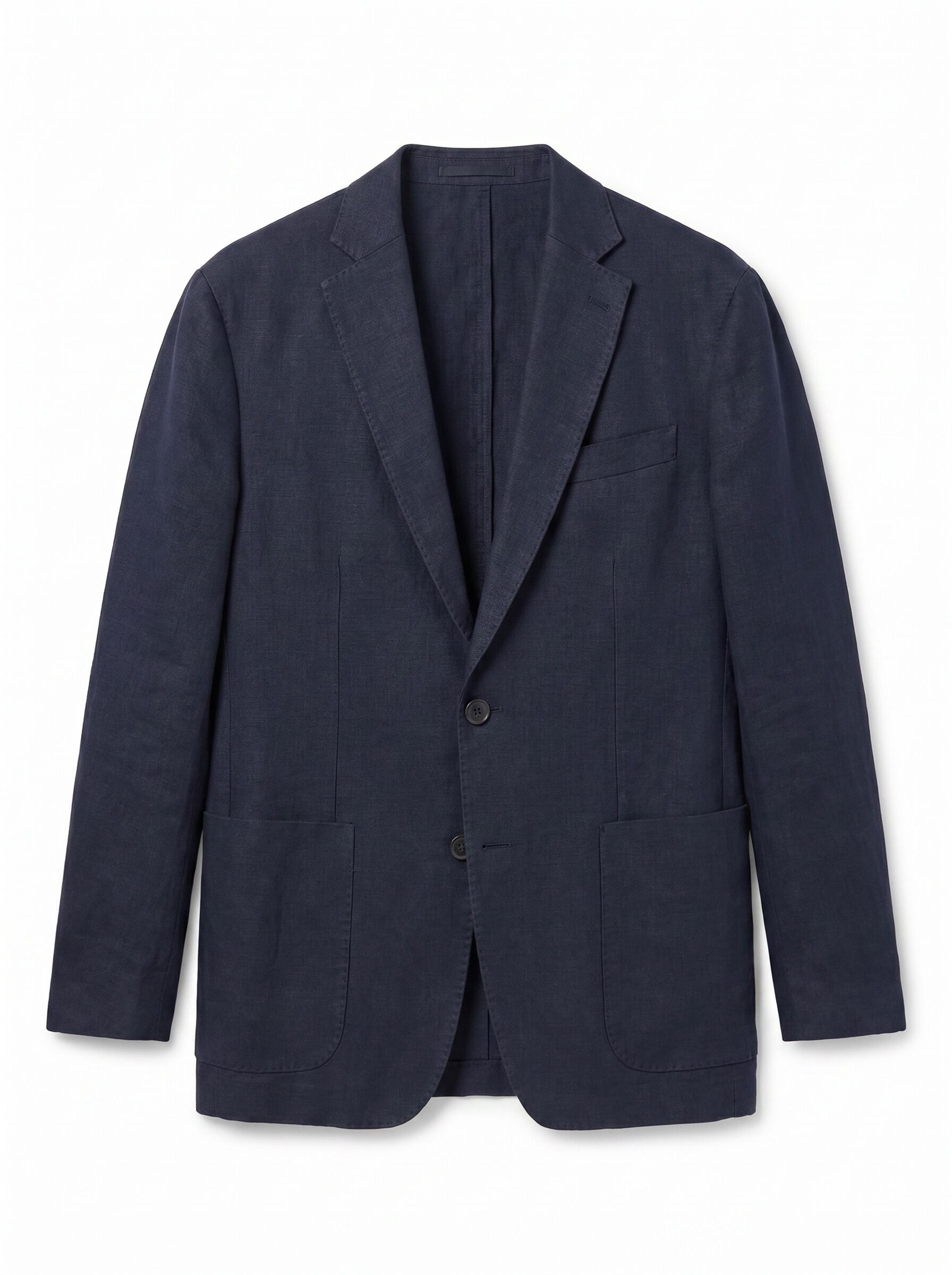 OOTO Blazer coordenado mistura de linho Azul