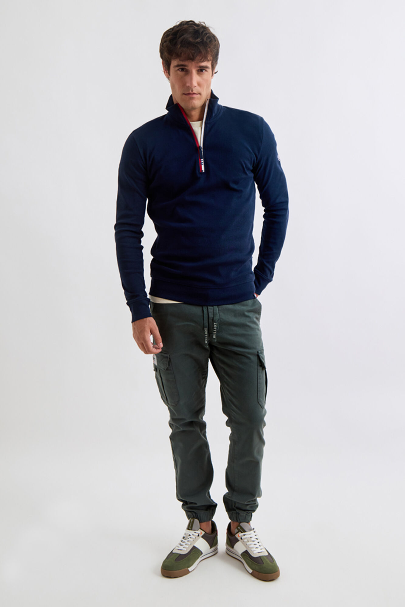 Williot Camisola Meia Fecho-&Eacute;clair Azul