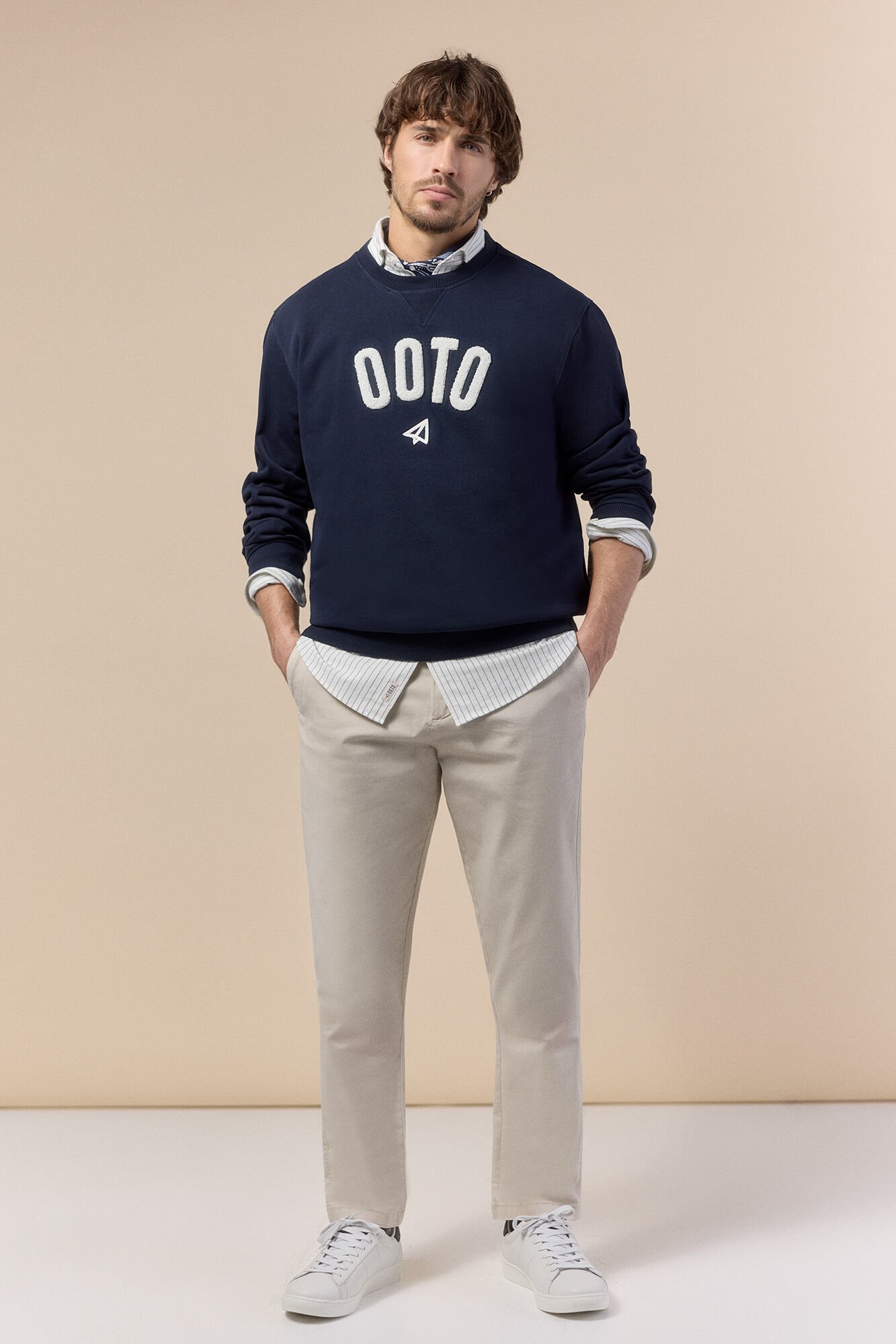 OOTO Chino casual slim Beige