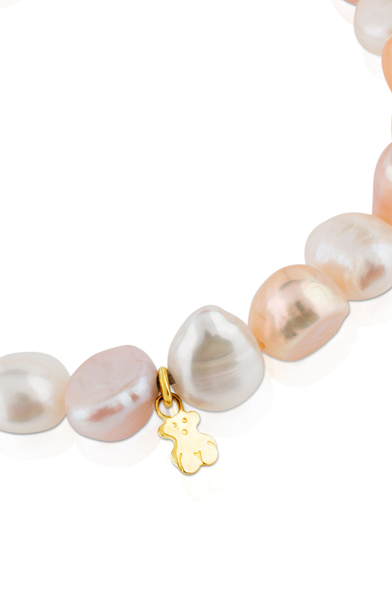 Tous Pulsera de oro y perlas cultivadas barrocas Pearls Amarillo