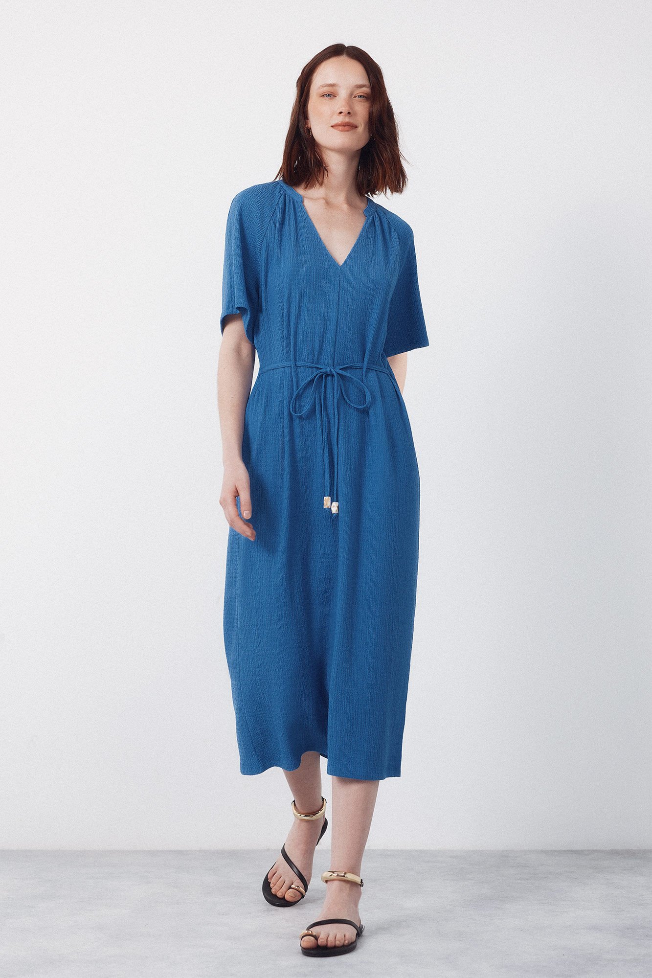 Cortefiel Structured belt dress
