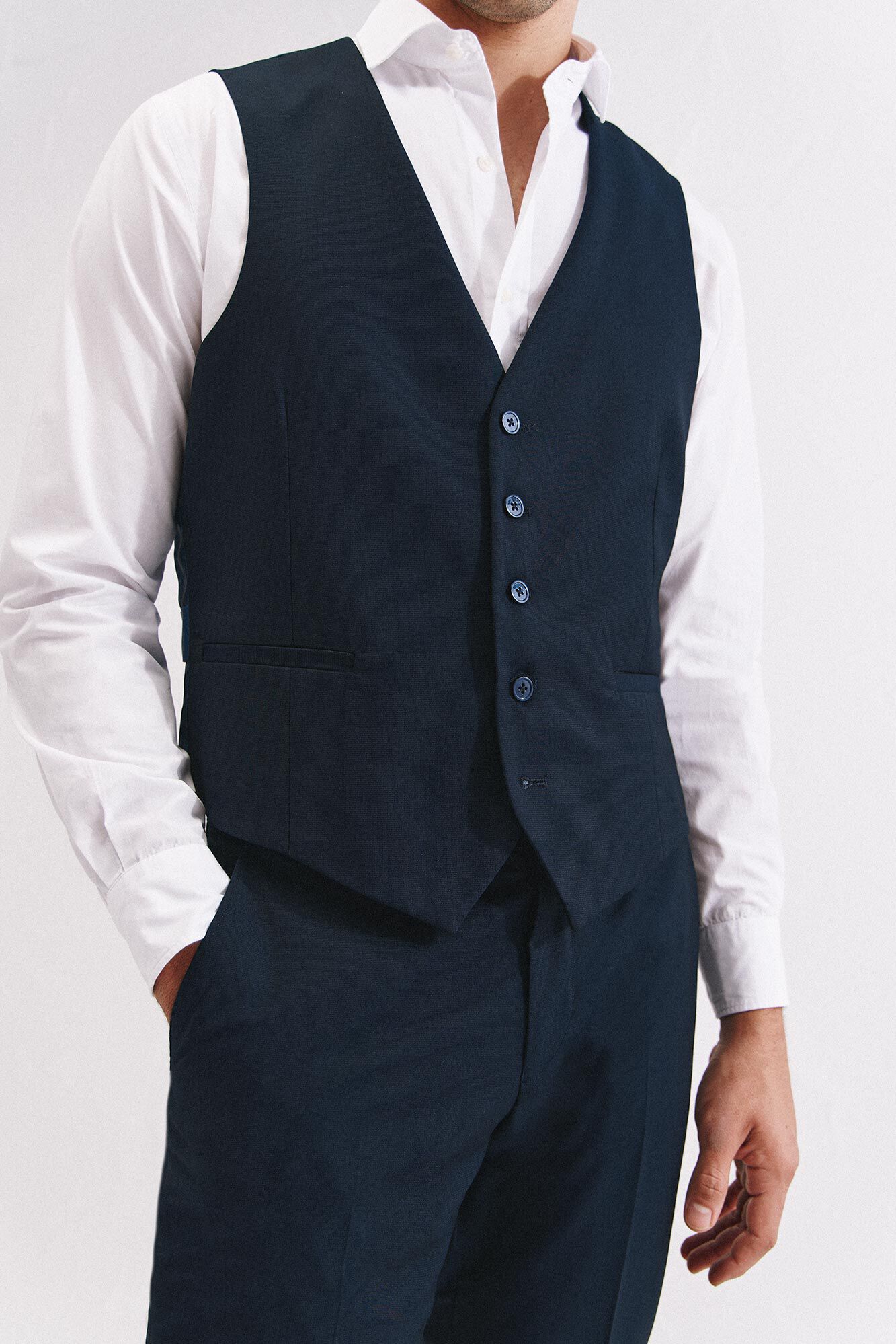Cortefiel Structured vest series xxi Navy