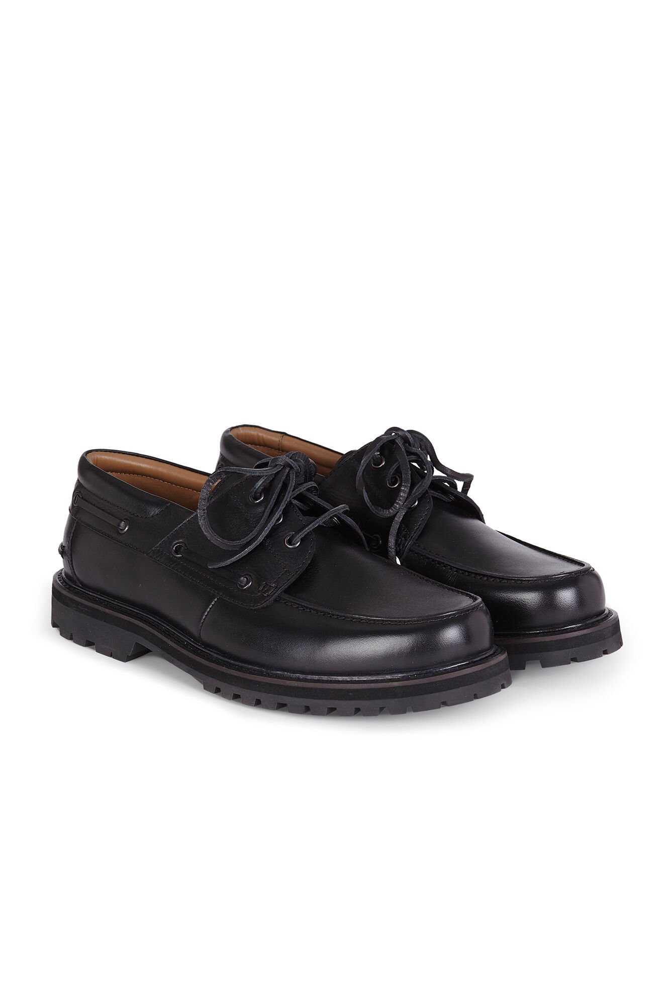 OOTO Sapato n&aacute;utico de pele