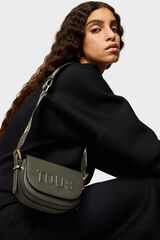 Tous TOUS Brenda khaki crescent mini crossbody bag Kaki