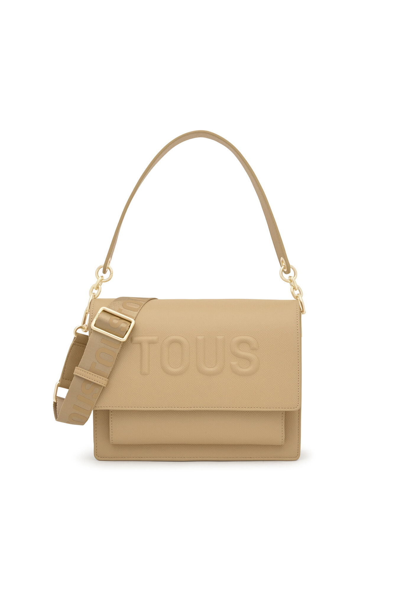 Tous TOUS Brenda Audree Medium Crossbody Bag Beige