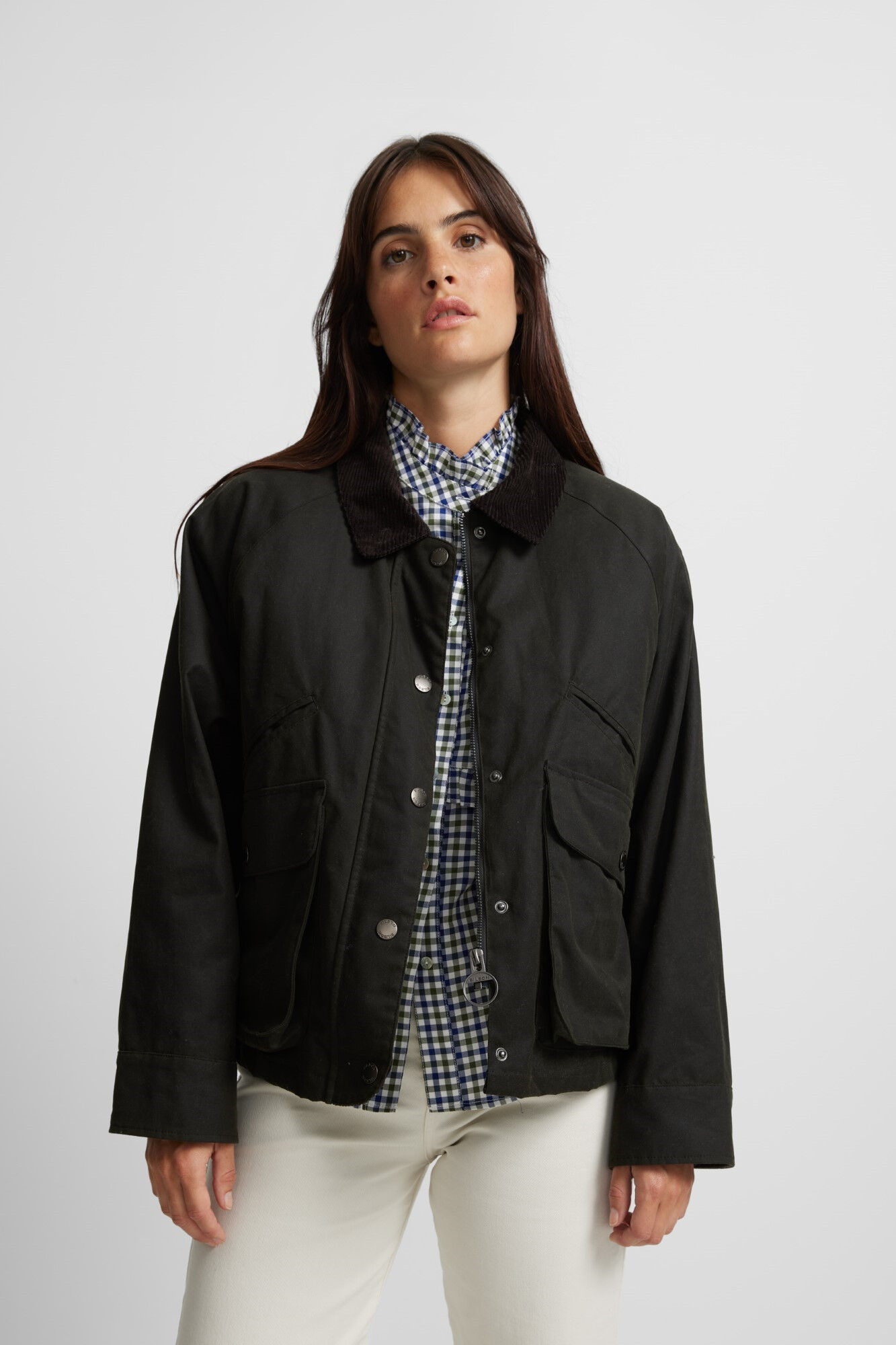 Silbon Casaco borrego em shearling Verde