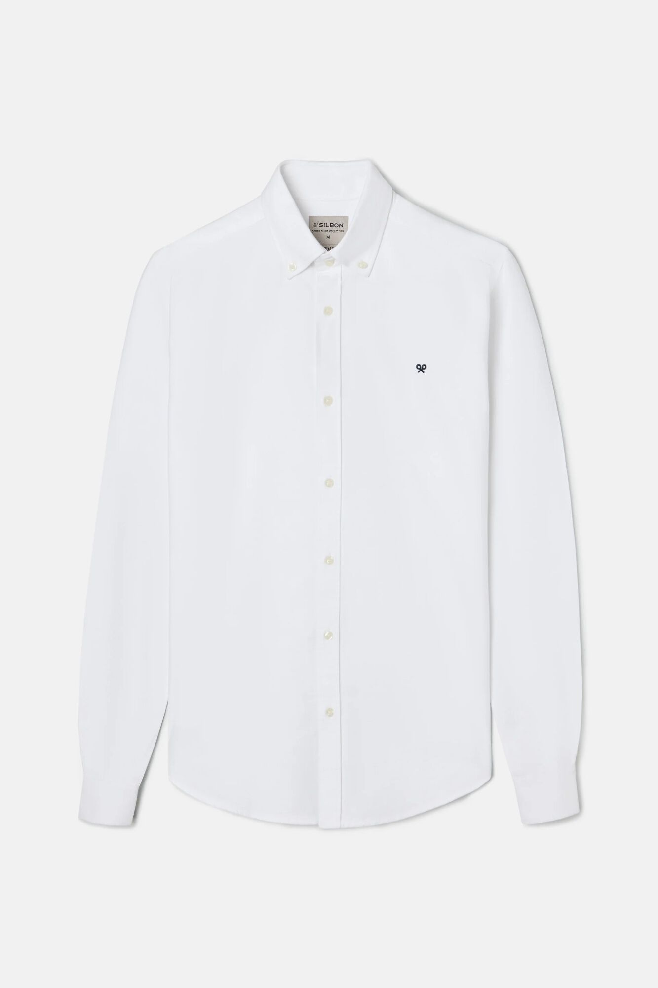 Silbon Camisa sport oxford regular fit Branco