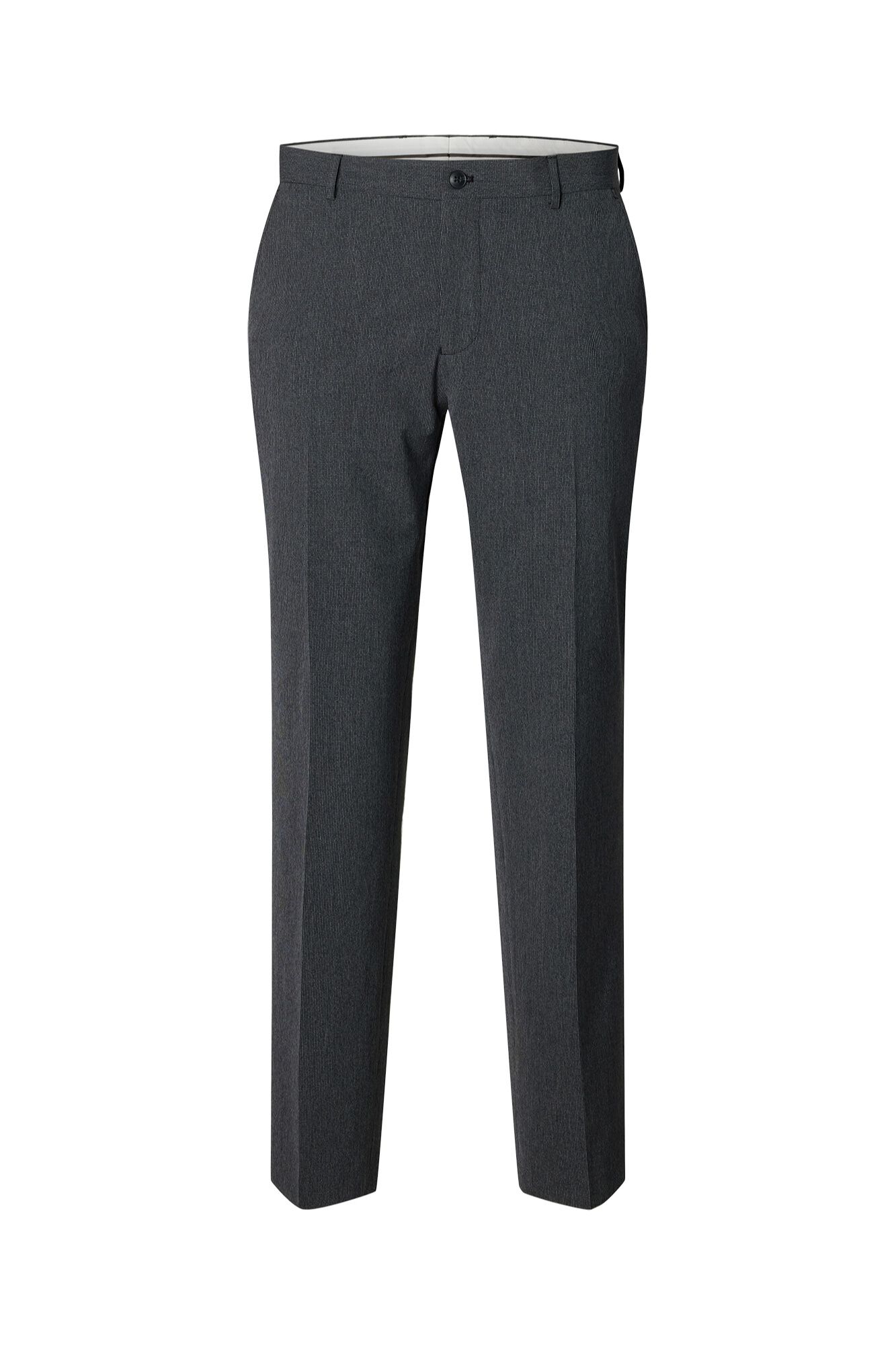 Selected Cal&ccedil;a de fato Slim Fit Cinzento