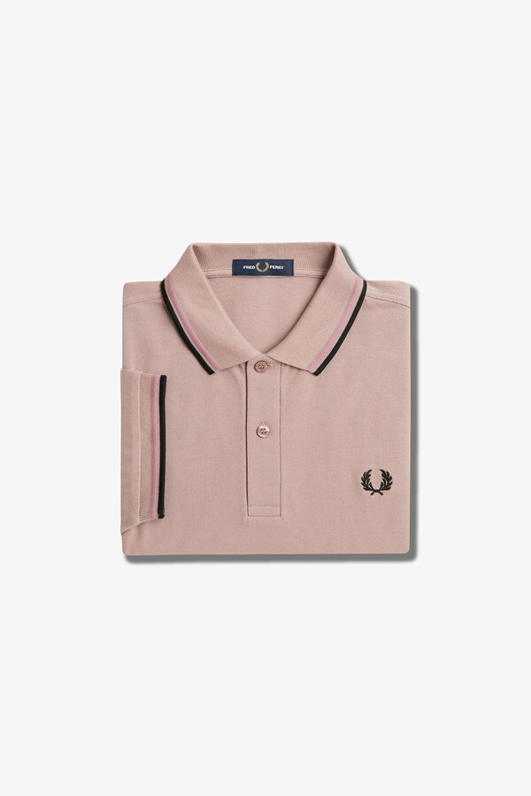 Cortefiel Short-sleeved polo shirt Pink