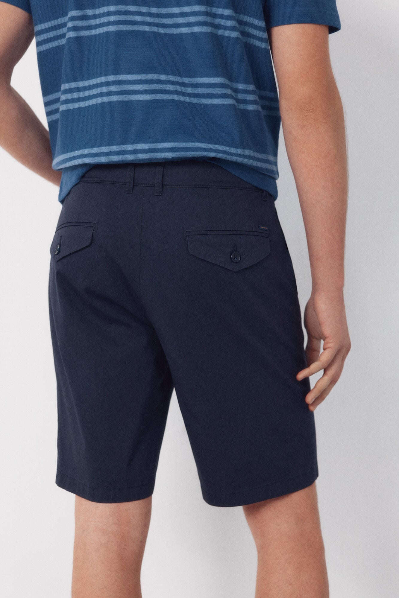Cortefiel Bermudas chinos estampadas Azul