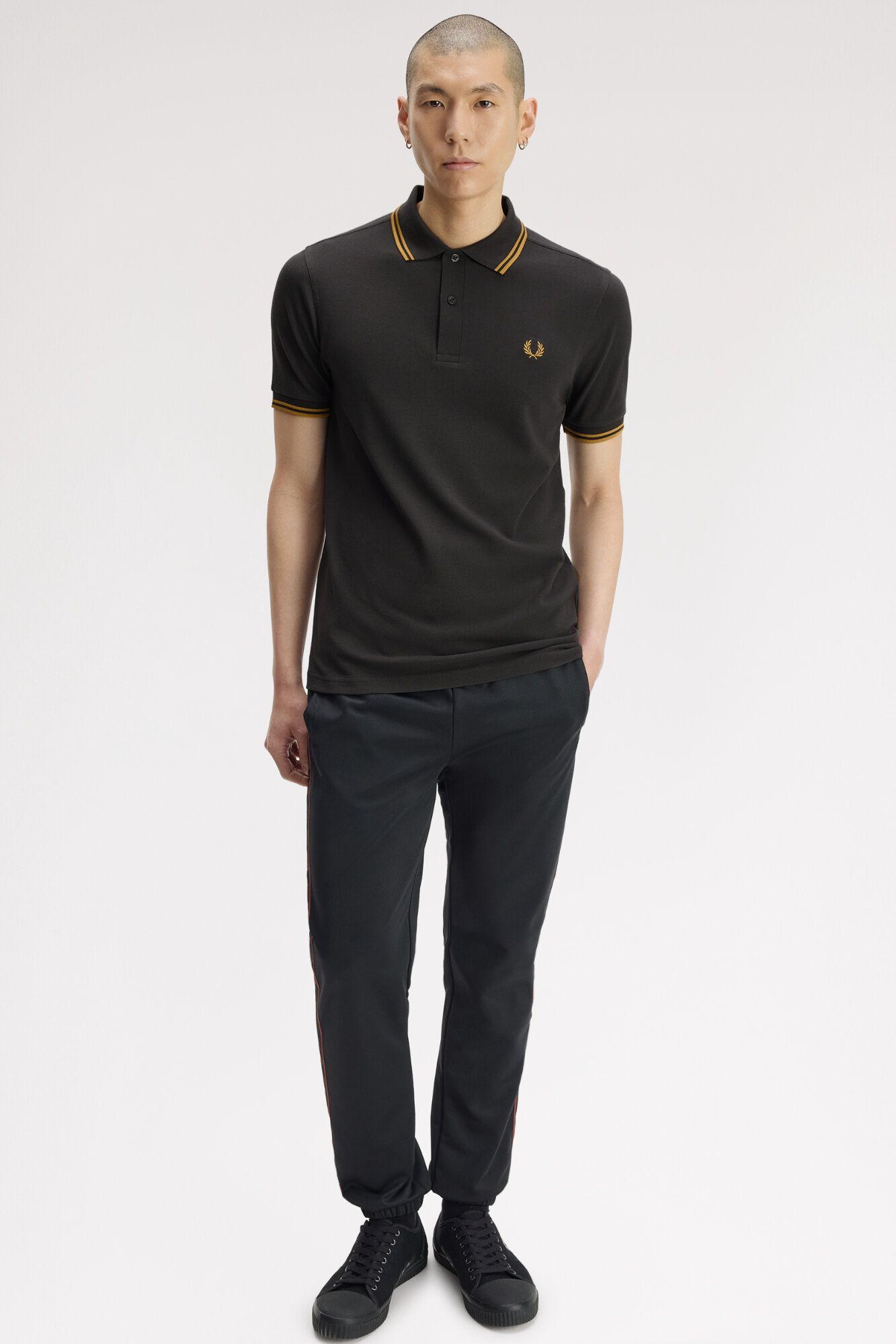 Fred Perry Polo piqu&eacute; manga curta