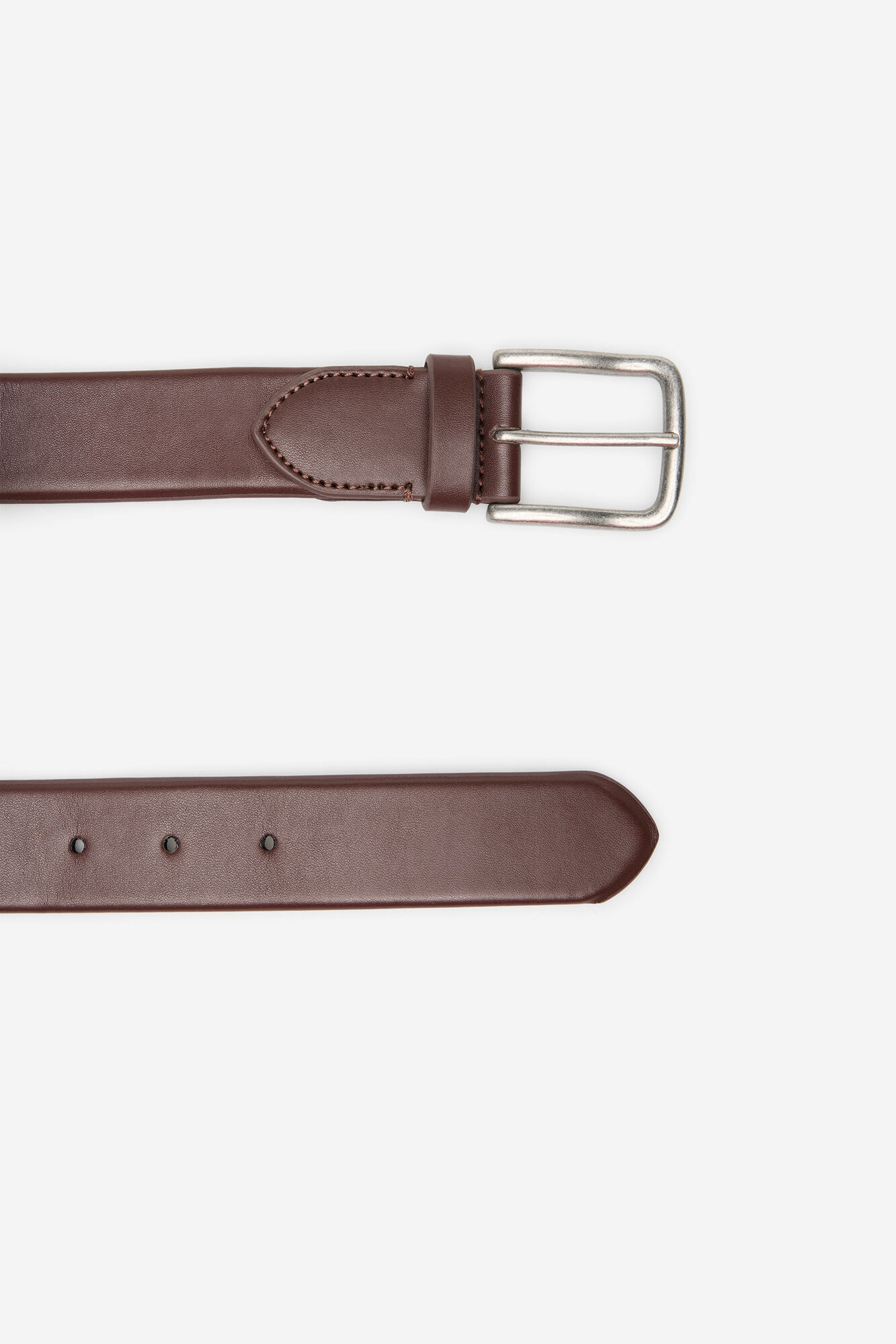 Cortefiel Cintur&oacute;n vestir elastico Marr&oacute;n oscuro