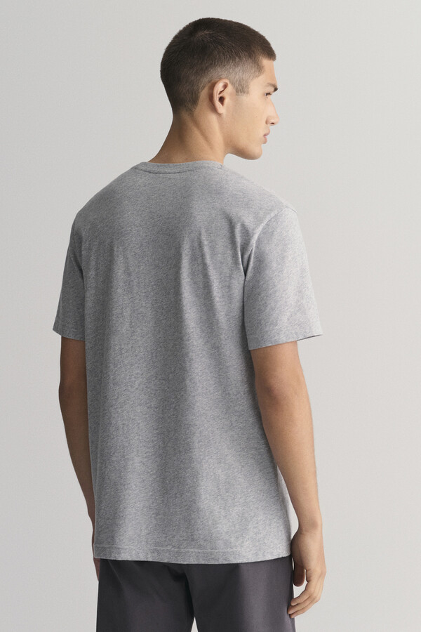 Cortefiel Short-sleeved T-shirt Grey