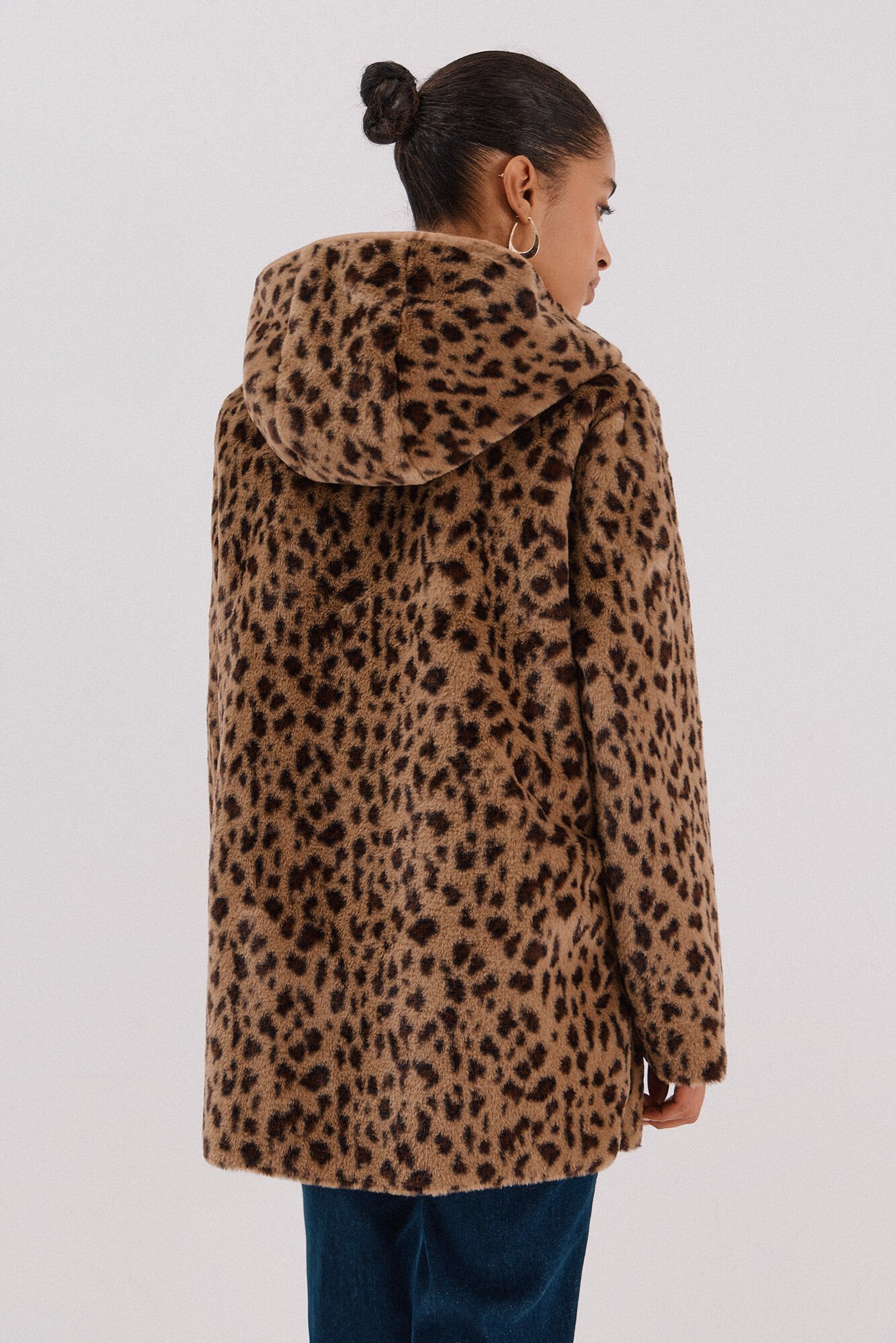 Cortefiel reversible double-sided effect coat Beige